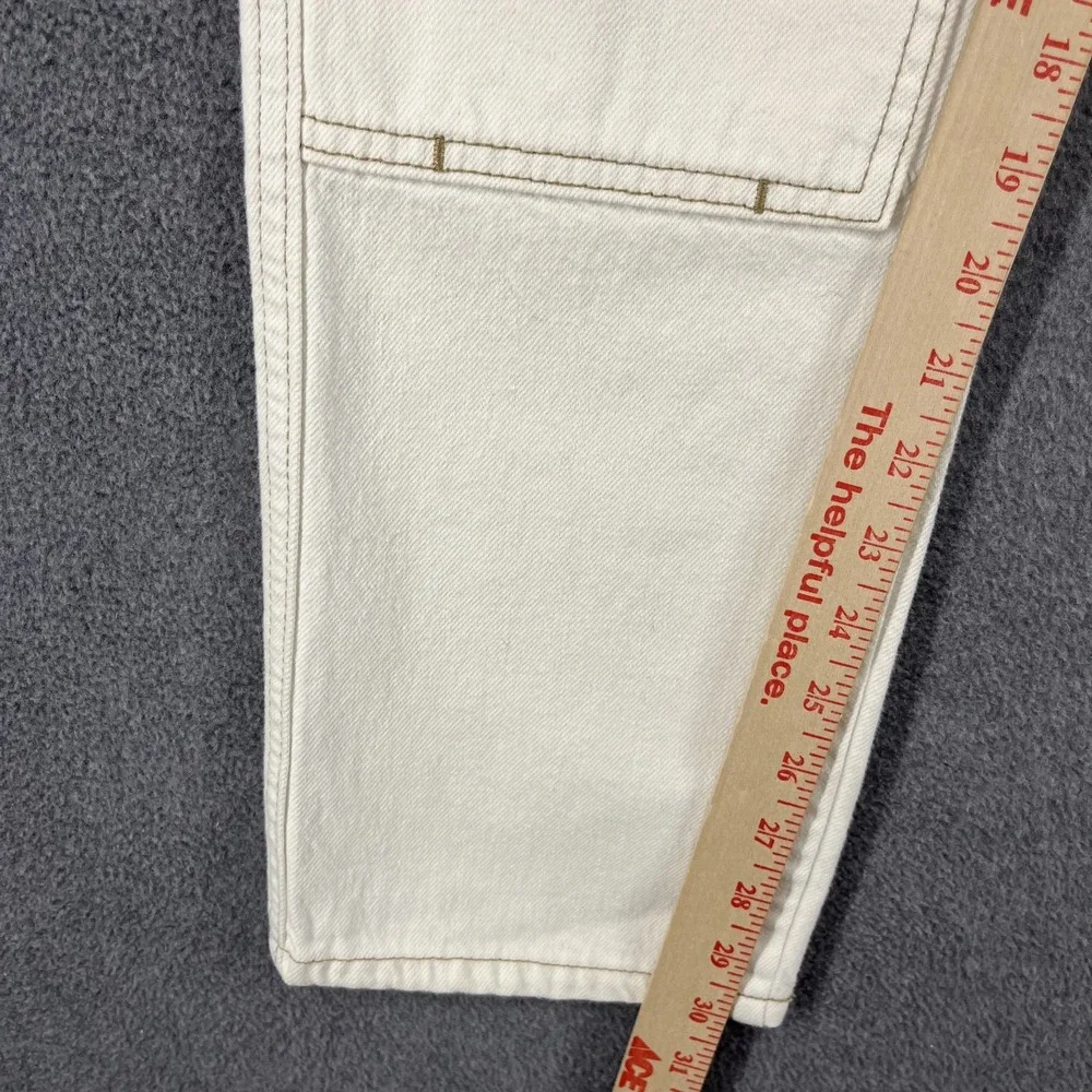 FRAME Jeans Le Slouch‎ Denim Womens 25 Cream Straight Low Rise cargo